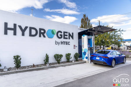 The hydrogen refilling station in Kelowna
