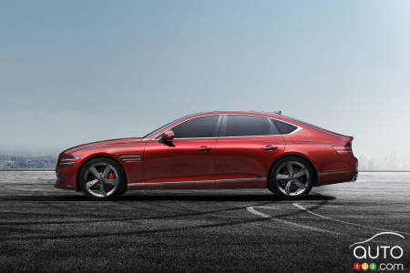 2022 Genesis G80 Sport, profile