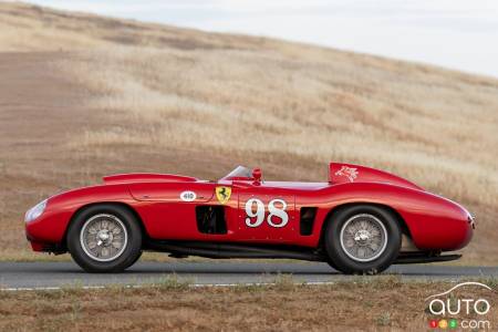 The 1955 Ferrari 410 Sport Spider, profile