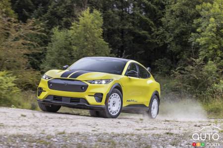 Le Ford Mustang Mach E-Rally 2024, hors route