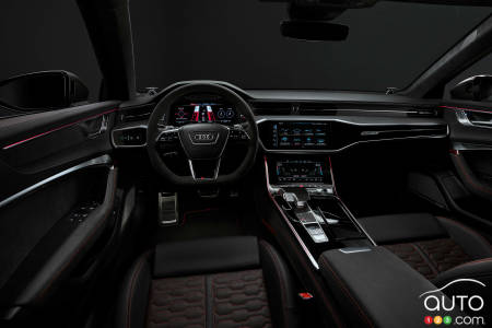 Interior of 2024 Audi RS6 Performance