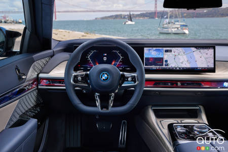 Interior of 2024 BMW i7 M70 xDrive