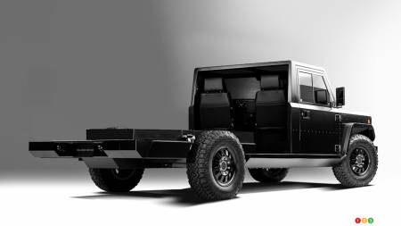 Bollinger B2CC, three-quarters rear