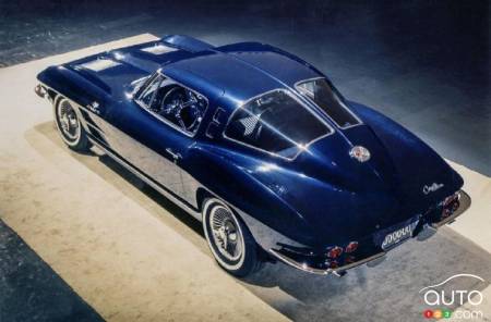 Le prototype Chevrolet Corvette, de haut