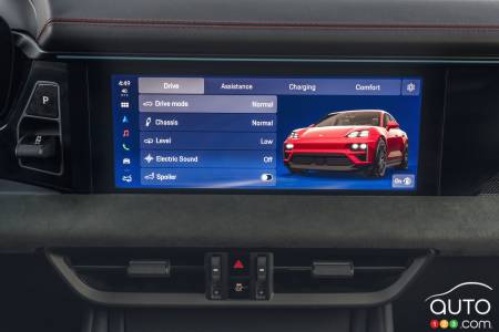 Porsche Macan GTS électrique 2026, écran multimédia