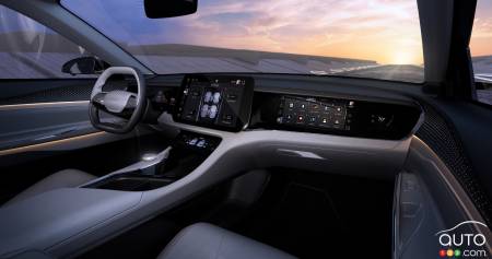 Le prototype Chrysler Airflow Graphite EV, intérieur
