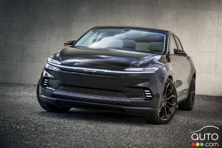 Le prototype Chrysler Airflow Graphite EV, avant