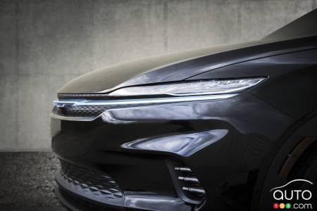 Le prototype Chrysler Airflow Graphite EV, calandre