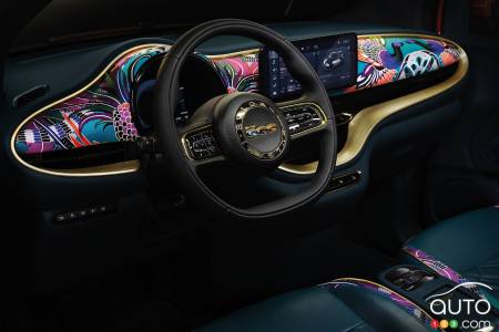 2024 Fiat 500e Maitroppo Bulgari Concept, interior
