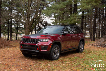 Jeep Grand Cherokee 2022, trois quarts avant