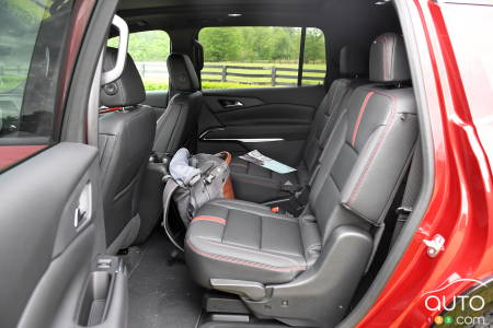 Chevrolet Traverse RS 2024, sièges de deuxième rangée