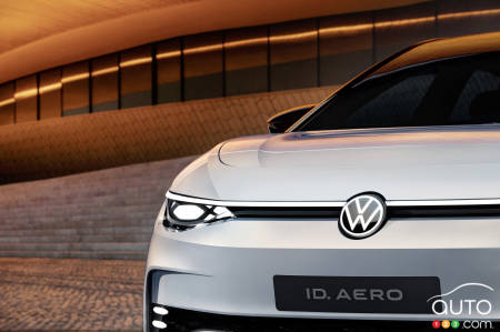 Volkswagen ID. Aero concept, front grille, headlight