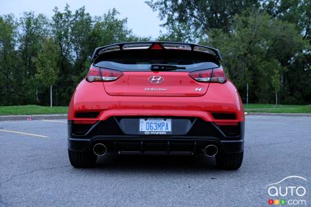 2022 Hyundai Veloster N, rear