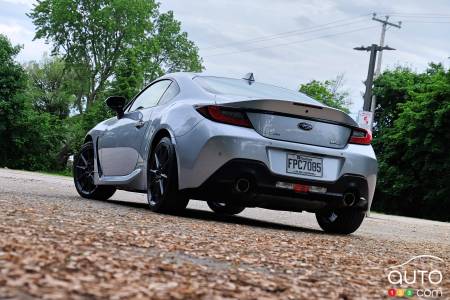 2022 Subaru BRZ, three-quarters rear