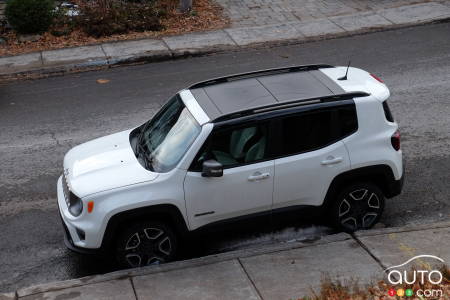 2020 Jeep Renegade, from above