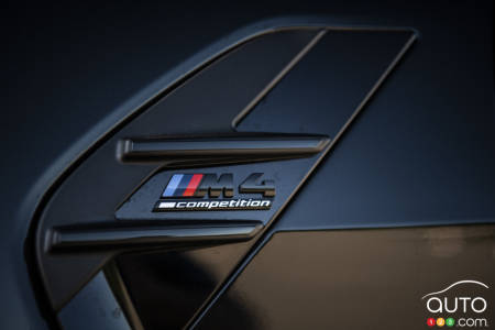 The M4 Competition's badging