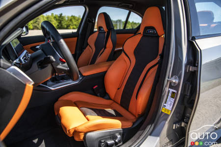 The BMW M3, interior