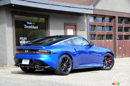 2023 Nissan Z, three-quarters rear