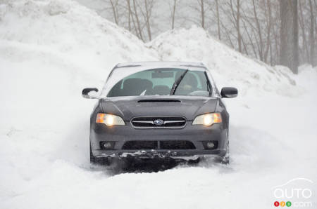 The 2007 Subaru Legacy, front