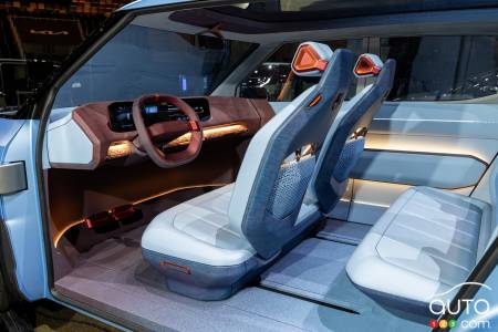 The Kia EV2 Concept, seats