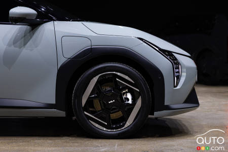 The Kia EV4, wheel