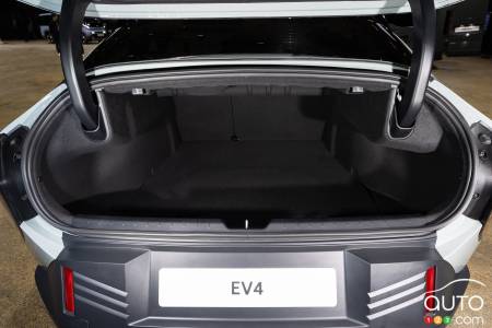 The Kia EV4, trunk
