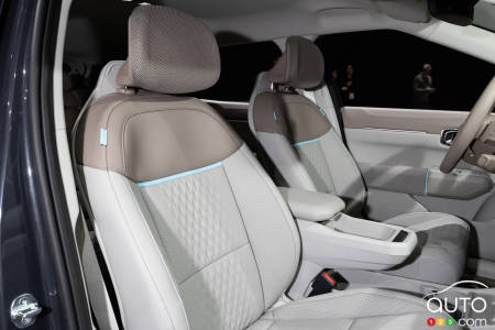 The Kia EV4, seats