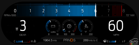 2018 Ford Mustang GT digital gauge