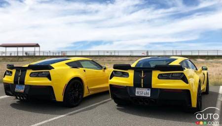 Deux Chevrolet Corvette Z06 dans la flotte de Hertz