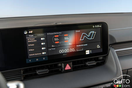 Toutch screen of 2025 Hyundai Ioniq 5 N