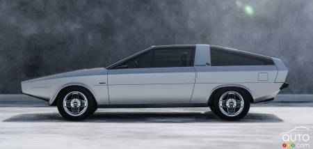 The recreated Hyundai Pony Coupe concept
