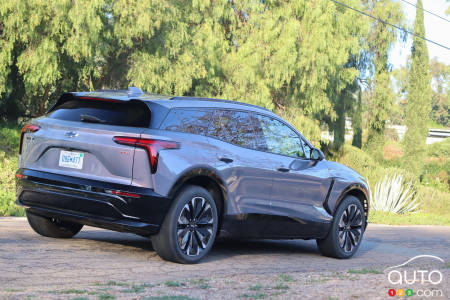 2024 Chevrolet Blazer EV, three-quarters rear