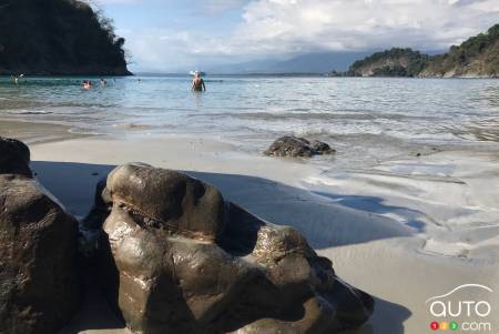 A Costa Rican beach