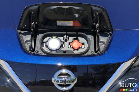 Nissan LEAF +, charging port