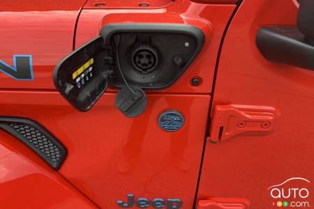2021 Jeep Wrangler 4xe, charging port
