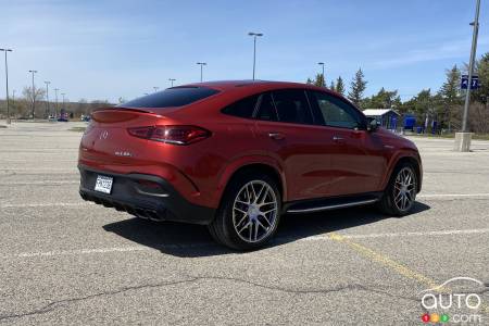 2021 Mercedes-AMG GLE 63 S Coupe, three-quarters rear