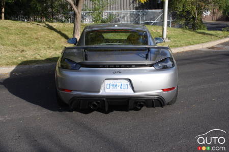 Porsche 718 Cayman GT4 2020, arrière