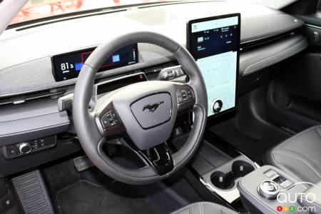 2021 Ford Mustang Mach-E, steering wheel, screen