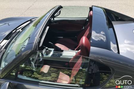 Very intimate interior of the 2021 Mazda MX-5 RF