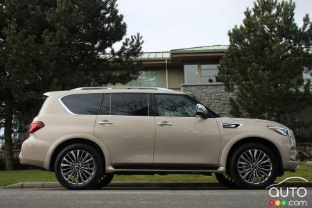 Infiniti QX80 2021, profil