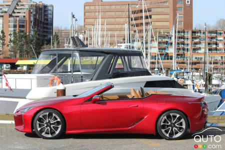 2021 Lexus LC 500 Convertible, roof down