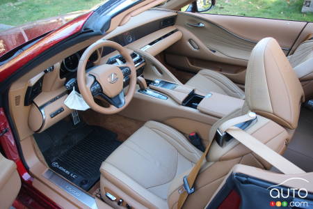2021 Lexus LC 500 Convertible, interior