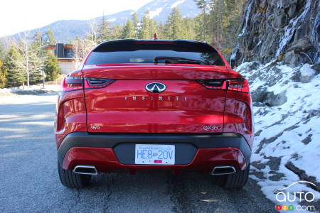 2022 Infiniti QX55, rear