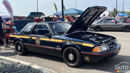 A New York State Police Trooper Mustang