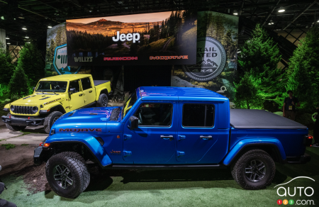 Shifter in the Jeep Wrangler with 'Jurassic Park' package