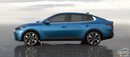 Profile view of the 2024 Kia K3