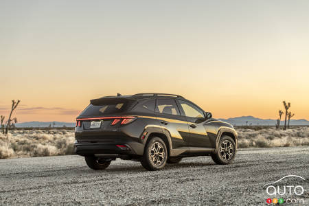 2025 Hyundai Tucson, three-quarters rear