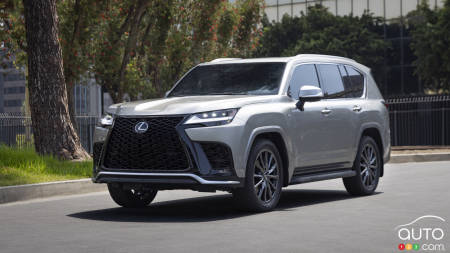 Exterior design of 2024 Lexus LX 600