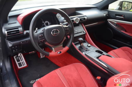2021 Lexus RC F Track Edition, interior