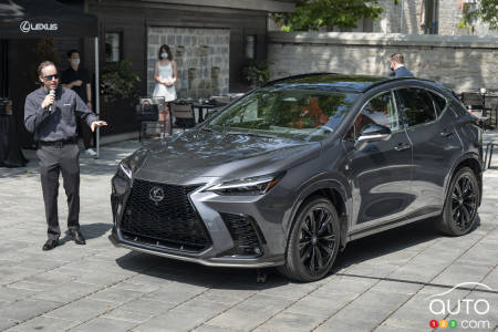 2022 Lexus NX, in grey